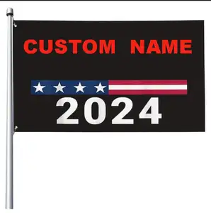 Nome personalizzato 3x5 Ft elezione bandiera 2024 per il presidente bandiera della casa bandiera del cortile segno per la decorazione esterna