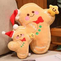 Fabrication sur mesure OEM ODM 2026, jouet en peluche de Noël, bonhomme en pain d'épices, jouet en peluche pour enfant, jouet en peluche sûr pour les enfants