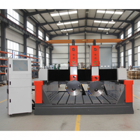 Nouvelle machine de profilage de pierre CNC à double tête Mingke 15kW 3000mm 12m Vitesse de traitement rapide Facile à utiliser Marbre Granit