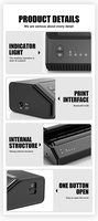 Imprimante de pochoirs de tatouage Milestone MHT-P8008, copieur thermique, interface USB + sans fil, papier thermique format A4, compatible