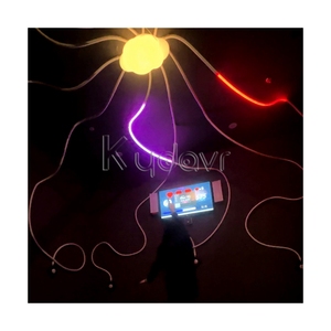 Team Building Interactif Poussoir Led Lumière Bouton Courant Électrique Jeu Défi Kydavr Durable Métal Plastique Activer La Foudre - Product Image 4