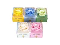 Boîte à fleurs en rose de luxe pour bagues, colliers, boucles d'oreilles, emballage pour la Saint-Valentin