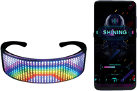 Vente en gros DIY Fun Doodles Lunettes à lumière LED Panneau d'affichage intégré IP65 SDK Affiche numérique Accessoires publicitaires pour
