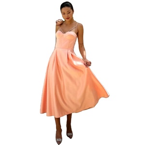 Nouvelle Robe Longue d'Été Sans Manches et Dos Nu à Bretelles Couleur Unie pour <span class=keywords><strong>Femme</strong></span> – Grande Vente - Product Image 6