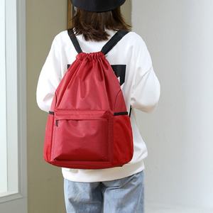 Venta Caliente de Fábrica, Bolsa Deportiva de Gimnasio Personalizada de Alta Calidad con Logotipo Personalizado BSCI, Mochila con Cordón de Poliéster Oxford Colorida - Product Image 5