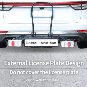 Aleación de aluminio <span class=keywords><strong>3</strong></span> <span class=keywords><strong>Bicicletas</strong></span> Montaje Trasero Tow Ball Bike Carrier Rack con marco de licencia - Product Image 3
