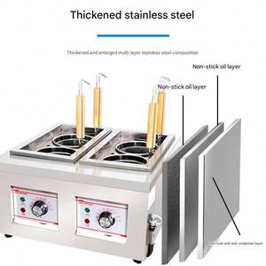 เครื่องทำบะหมี่อัตโนมัติ สเตนเลสสตีล สำหรับครัวเรือน/ร้านอาหาร เครื่องต้มบะหมี่/พาสต้า เครื่องทำราเม็ง - Product Image 5