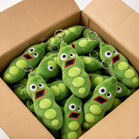 Porte-clés en peluche personnalisé, en coton PP doux, pendentif rembourré, OEM ODM, cadeau promotionnel pour fête