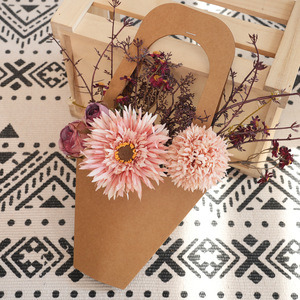 Sac fourre-tout en plastique Plain Realm pour fleurs artificielles, 7 pouces, style coréen, pour arrangements floraux, sac cadeau, décoration de mariage et de maison, teinture - Product Image 1