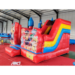 Château gonflable d'extérieur Paw Patrols, combo <span class=keywords><strong>de</strong></span> <span class=keywords><strong>jeux</strong></span> gonflables, structure gonflable <span class=keywords><strong>de</strong></span> dessin animé avec toboggan pour enfants - Product Image 2