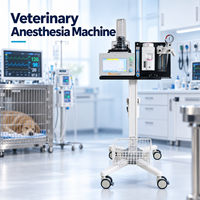 Ventilateur portable à écran tactile OliveVet de 9 pouces, équipement vétérinaire, utilisation en clinique, machine d'anesthésie pour petits animaux