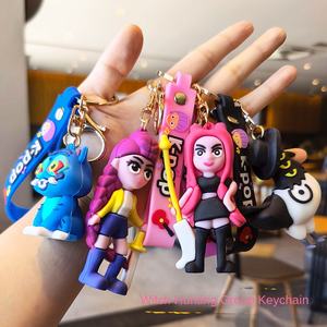Nuevo grupo de caza de brujas transfronterizo K-Around llavero de goma de plástico colgante animación de dibujos animados pequeña Idea de regalo - Product Image 1