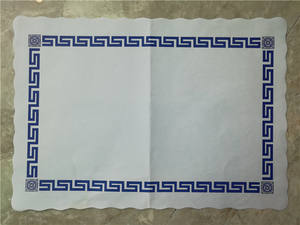 Sous-plats en <span class=keywords><strong>papier</strong></span> jetables imprimés sur mesure, plateau <span class=keywords><strong>de</strong></span> <span class=keywords><strong>table</strong></span> à manger, tapis pour la décoration <span class=keywords><strong>de</strong></span> la vaisselle, artisanat pour enfants pour les restaurants - Product Image 6