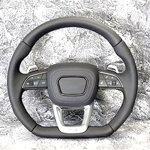 Volant en cuir ancien <span class=keywords><strong>à</strong></span> nouveau pour <span class=keywords><strong>audi</strong></span> A3 <span class=keywords><strong>V8</strong></span> A4 A5 A7 B8 C7 A6 C8 S3 Rs3 Rs7 <span class=keywords><strong>S5</strong></span> B9 Volant de style sport - Product Image 4