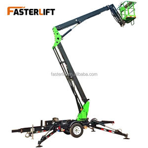 Fasterlift Factory Price 20m Telescoping Reboque Manlift Levantador Portátil com 300kg Capacidade de Carga New Cherry Picker Lift - Product Image 2