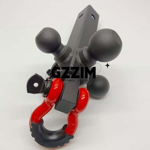 Récepteur à trois boules en acier forgé avec crochet de remorquage et goupille pour équipement de remorquage de remorque lourd - Product Image 6