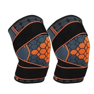 <span class=keywords><strong>Attelle</strong></span> de support pour genoux tricotée, manchon en Nylon respirant de haute qualité - Product Image 4