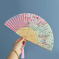 Éventail en bambou fleuri 21*38CM, prix d'usine chinois, pour la danse, les fêtes, les cadeaux et les photos