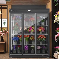 Réfrigérateur commercial à refroidissement par air de 1280 L avec vitrine pour la préservation des fleurs fraîches