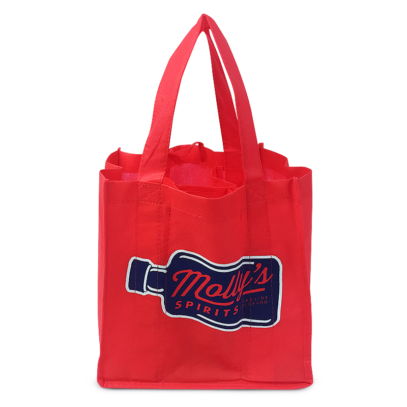 Дешевая модная китайская многоразовая прочная сумка для вина из нетканого материала с принтом на заказ, 2/4/6 бутылок