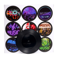 Imán de Refrigerador con Foto Personalizada en Forma de Disco de Vinilo NFC, Imán de CD Negro, Toque para Reproducir Canción, Regalo Personalizado para Amantes de la Música