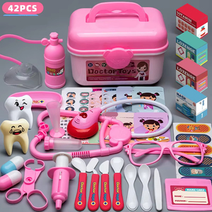 Jumon Kids Indoor Simulation <b>Dental</b> Set Medical <b>Kit</b> Doctor <b>Toys</b> Suitcase Pretend Play House Educational EN71 Certified JET-114 - Product Image 6