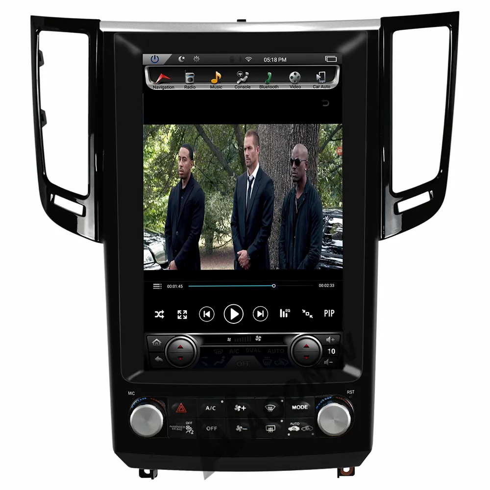 Tesla Carro Android Rádio Auto tela vertical Player Multimídia GPS DSP Para Infiniti FX25 FX35 FX37 2008 - 2013 Qx70 2013 - 2016