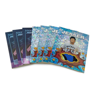 הדפסה 5.5 מ""מ סובלימציה צמודה בתפזורת סיפון קרטון עבה במיוחד לוגו נייר כסף בייסבול כרטיס ספורט עם שריד - Product Image 1