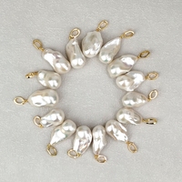 Trendy High Luster Natural Baroque Pearl 925 Silver Universal Clasp 20-25mm Nature Freshwater Pearl Wholesale Factory Price