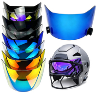 Nouveau brevet Visières de casque de football américain pour SpeedFlex Toutes les lunettes de rugby anti-buée Visière de protection des yeux Visière de football anti-rayures