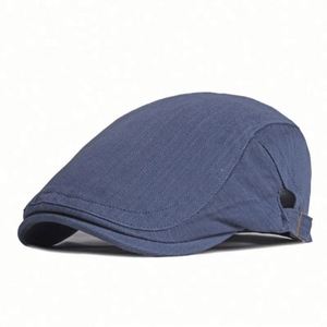 Wholesale Solid Color Plain Sports Casual All Seasons Gatsby Ivy Vintage Adjustable <b>Flat</b> Outdoor Unisex Newsboy <b>Hat</b> for Men - Product Image 5