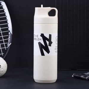 316 Stainless Steel Insulated Water Bottle Pop-Up Lid Portable <b>Thermal</b> Bottle Large Capacity Food Grade Travel <b>Mug</b> - Product Image 2