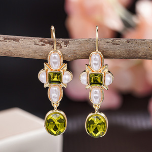 Pendientes de Princesa Estilo Barroco para Mujer, Joyería Elegante para la Noche - Product Image 3