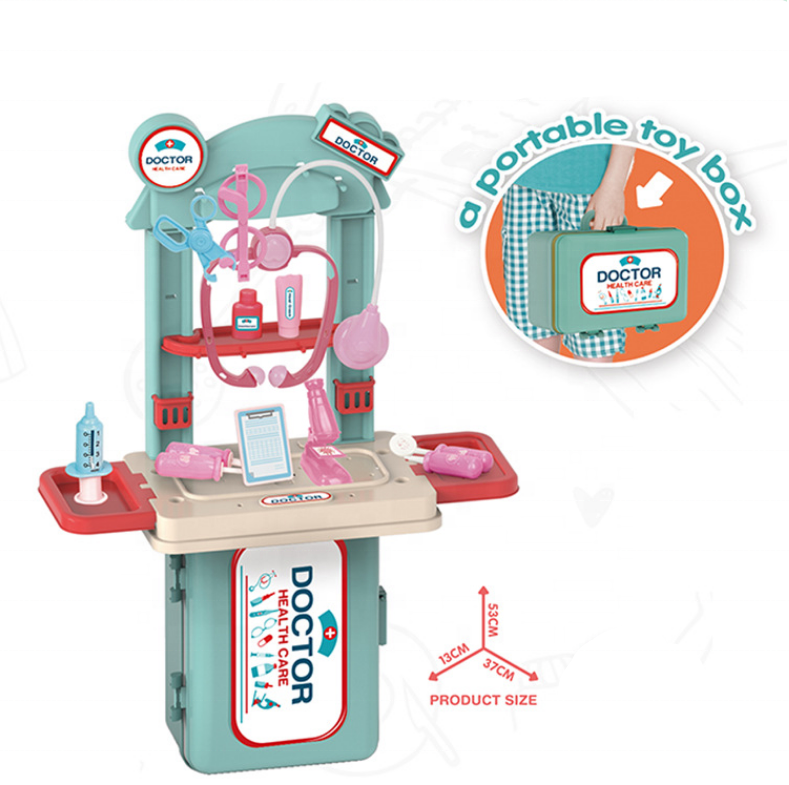 Высококачественные пластиковые докторские игрушки 3 в 1, Детские докторские наборы, докторские игрушки, чемодан