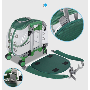 Sac de <span class=keywords><strong>transport</strong></span> transparent pour animaux de compagnie, valise à roulettes portable pour chats et petits chiens, sac de <span class=keywords><strong>transport</strong></span> durable pour animaux de compagnie, <span class=keywords><strong>chariot</strong></span> professionnel pour animaux de compagnie - Product Image 3