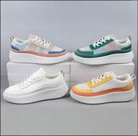 Baskets décontractées plates pour femmes, style rétro classique, bleu, inspirées des modèles allemands, collection Printemps-Automne 2025, avec amorti confortable et soutien de la voûte plantaire, respirantes
