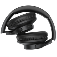 Casque audio sans fil pliable avec logo personnalisé, casque de musique sur oreille, OEM ODM