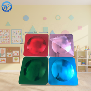 لوحة مرآة فقاعية ملونة مخصصة بتصميم آرت ديكو خفيفة الوزن من الأكريليك مقاس 10×10 بوصة بـ 9 خيارات لونية متينة - Product Image 2