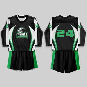 Caja de producción acelerada superior Lacrosse Jersey Box Lacrosse Wear Sublimated Sturdy Box Lacrosse Jerseys para niño - Product Image 1