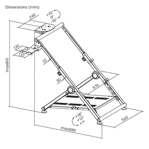 Accessoires de jeu LRS04-BS-KP01 Support de volant de course Logitech G25 G27 G29 <span class=keywords><strong>G920</strong></span> Support de volant de simulateur de course Sim - Product Image 6