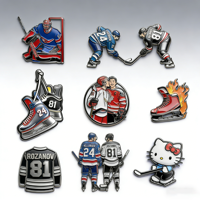 Pins de revers personnalisés en métal pour équipes de course F1, émaillés polis avec impression UV, pour casquettes, chapeaux et vêtements, thème logo sportif