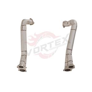 ระบบท่อไอเสียสแตนเลสสตีล Vortex 304 ประสิทธิภาพสูงสำหรับ Audi RS6 RS7 C7 4.0T ปี 2016-2019 ท่อไอเสียแต่งสำหรับรถแข่ง - Product Image 3