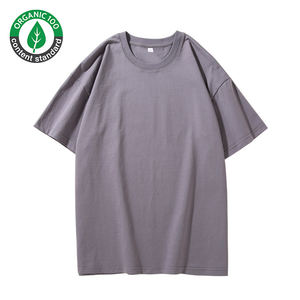 T-shirts pour hommes vierges en coton biologique 100% de haute qualité T-shirt surdimensionné lourd impression T-shirt personnalisé - Product Image 4