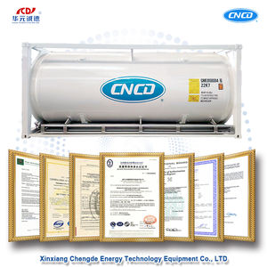 Largement utilisé Fuel Lox <span class=keywords><strong>Lin</strong></span> Lar Lng Lpg 20ft Iso Tank Container à vendre - Product Image 5