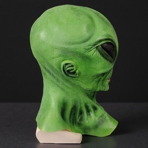 Realistic Full Face Halloween <strong>Mask</strong> Green <strong>Scary</strong> Latex Alien <strong>Mask</strong> for Adult - Product Image 3