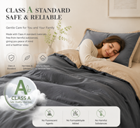 Parure de lit 100% coton gris beige bicolore, housse de couette douce et respirante, literie minimaliste pour la maison, vente en gros personnalisée