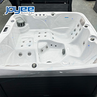 JOYEE Spa de Qualité Européenne à Prix Abordable pour 5 Personnes, Bain à Remous Extérieur OEM avec Gecko, Fabriqué par un Fabricant Moderne