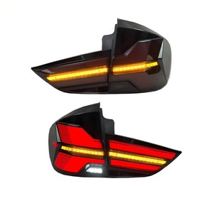 Fanali Posteriori per <span class=keywords><strong>BMW</strong></span> <span class=keywords><strong>X1</strong></span> E84 2012-2015, Stile G05 Aggiornato, Retrofit con Lente Nera e Rossa, Luci LED per Freni e Indicatori di Direzione - Product Image 4