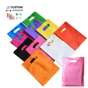 Sacs de fête en plastique petit <span class=keywords><strong>sac</strong></span> cadeau de bonbons 100 pièces 6 "<span class=keywords><strong>X</strong></span> 8" <span class=keywords><strong>sac</strong></span> de friandises Goodie pour enfant anniversaire Thanksgiving noël Halloween - Product Image 1