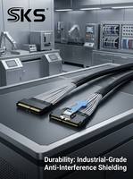 Câble interne MCIO 124 broches 16X Slimline SAS SFF-8654 actif/passif PCIe 5.0 en cuivre haute vitesse pour serveur IA, stockage et SSD NVMe
